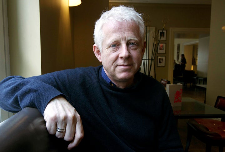 British screenwriter Richard Curtis poses while presenting the movie 'Mary & Martha', directed by Phillip Noyce as part of the World Malaria Day, on April 9, 2013 in Brussels. AFP PHOTO / BELGA / NICOLAS MAETERLINCK (Photo credit should read NICOLAS MAETERLINCK/AFP/Getty Images)