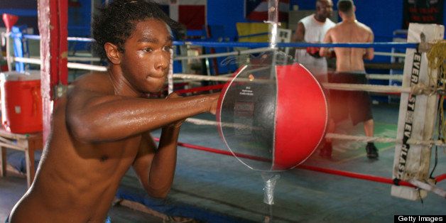Allapatah, Teo Cruz boxing gym, Young boxer
