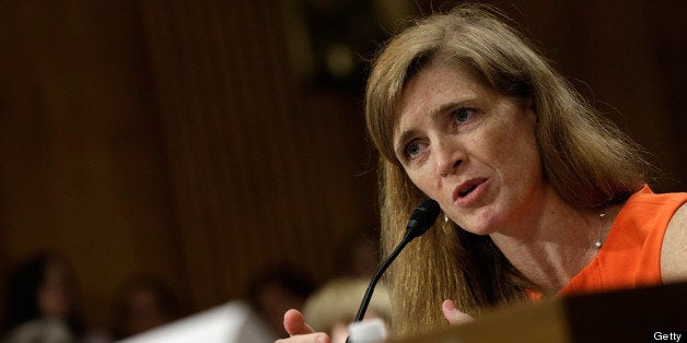 WASHINGTON, DC - JULY 17: Samantha Power, the nominee to be the U.S. representative to the United Nations, testifies before the Senate Foreign Relations Committee July 17, 2013 in Washington, DC. Power has received broad bipartisan support for her nomination. (Photo by Win McNamee/Getty Images)