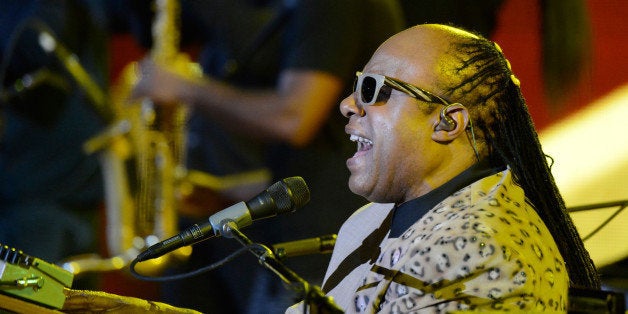 NEW YORK, NY - SEPTEMBER 28: Stevie Wonder performs at the 2013 Global Citizen Festival in Central Park to end extreme poverty on September 28, 2013 in New York, United States. (Photo by Kevin Mazur/Getty Images for Global Citizen Festival)