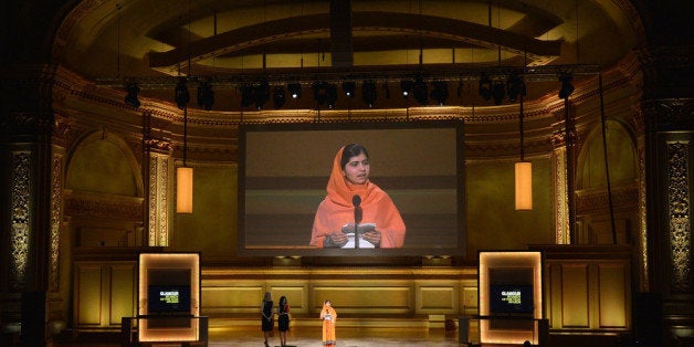 NEW YORK, NY - NOVEMBER 11: Malala Yousafzai attends Glamour's 23rd annual Women of the Year awards on November 11, 2013 in New York City. (Photo by Larry Busacca/Getty Images for Glamour)