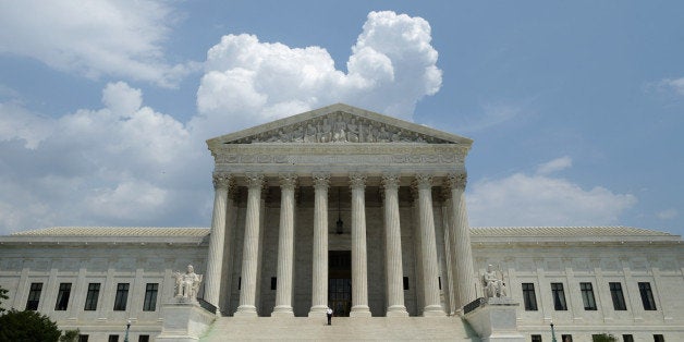 WASHINGTON, DC - MAY 27: The United States Supreme Court announced a ruling in the case Hall v. Florida, finding that the state had adopted too rigid a cutoff in deciding who is eligible to be spared the death penalty because of intellectual disabilities, May 27, 2014 in Washington, DC. There are 10 major case decisions yet to be announced by the Supreme Court, including a ruling in Sebelius v. Hobby Lobby Stores and Conestoga Wood Specialties v. Sebelius, and just five announcement days on the court's calendar. (Photo by Chip Somodevilla/Getty Images)