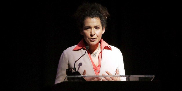 PARIS, FRANCE - MARCH 07: Mariane Pearl attends a press conference for 'Chime for Change Launches App and Unveils New Strategic Partnership at Le Royal Monceau on March 7, 2014 in Paris, France. (Photo by Pierre Suu/French Select via Getty Images)