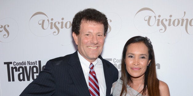 NEW YORK, NY - SEPTEMBER 18: New York Times columnist Nicholas D. Kristof and author Somaly Mam attend the Conde Nast Traveler Celebration of 'The Visionaries' and 25 Years of Truth In Travel at Alice Tully Hall on September 18, 2012 in New York City. (Photo by Dimitrios Kambouris/Getty Images for Conde Nast Traveler)