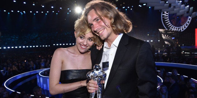 INGLEWOOD, CA - AUGUST 24: Miley Cyrus attend the 2014 MTV Video Music Awards at The Forum on August 24, 2014 in Inglewood,