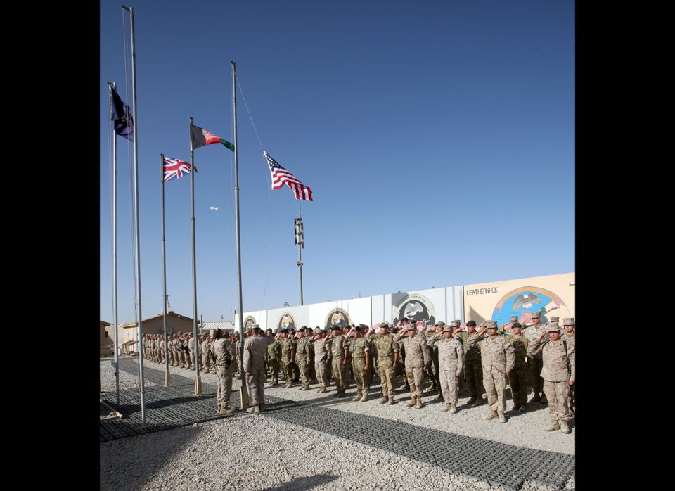 Marines Hold 9/11 Remembrance Ceremony in Afghanistan