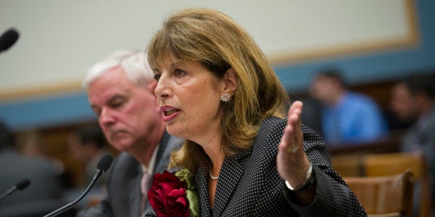 UNITED STATES - JULY 24: Rep. Steve Womack, R-Ark.; and Rep. Jackie Speier, D-Calif., testify before a House Judiciary committee hearing on H.R.3179, the 'Marketplace Equity Act of 2011,' to improve the states' collection of sales tax over the internet. (Photo By Chris Maddaloni/CQ Roll Call)