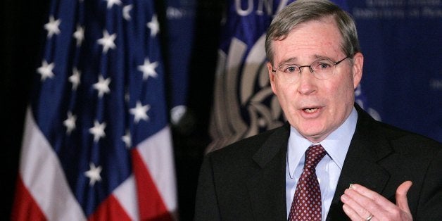 WASHINGTON - MARCH 16: Stephen J. Hadley, Assistant to U.S. President George W. Bush for National Security Affairs, delivers
