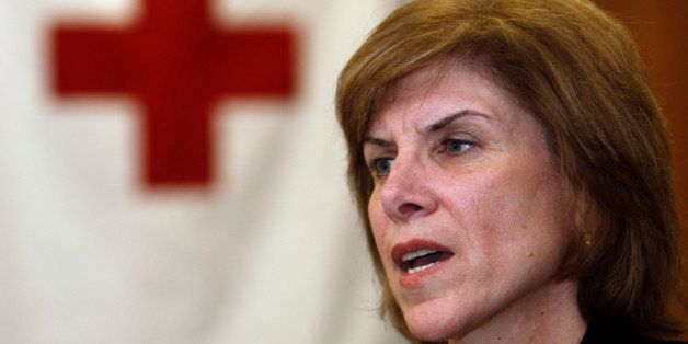 FILE - In this March 18, 2009 file photo, Gail J. McGovern, the chief executive officer and president of the American Red Cross, speaks during an interview in Denver. (AP Photo/David Zalubowski, file)