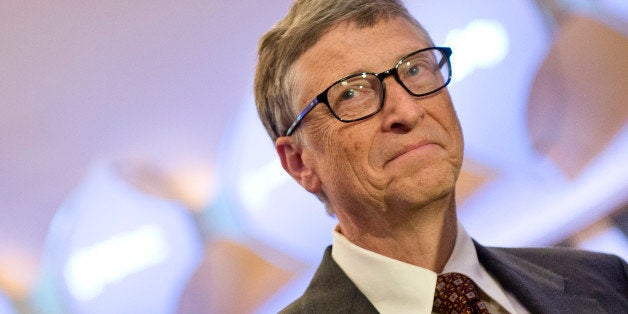 Berlin, Germany - January 27: Bill Gates, founder of Bill and Melinda Gates foundation on January 27, 2015 in Berlin, German