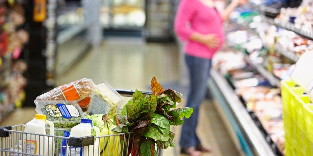 Cart in Grocery Store