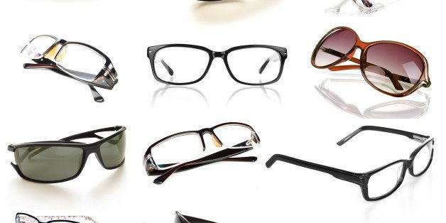 eyeglasses collection isolated...