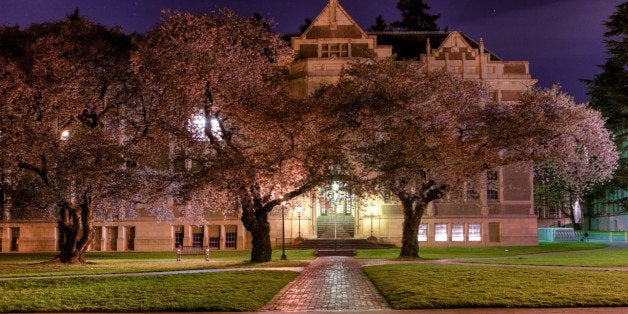 Univeristy of Washington at Night