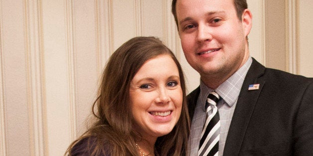 NATIONAL HARBOR, MD - FEBRUARY 28: Anna Duggar and Josh Duggar pose during the 42nd annual Conservative Political Action Conference (CPAC) at the Gaylord National Resort Hotel and Convention Center on February 28, 2015 in National Harbor, Maryland. Conservative activists attended the annual political conference to discuss their agenda. (Photo by Kris Connor/Getty Images)