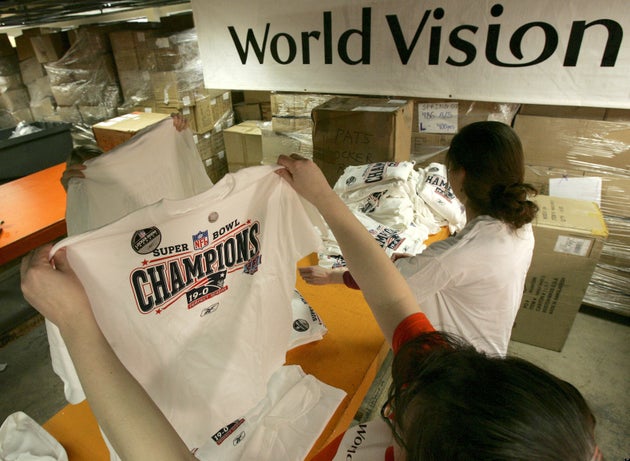 The Nfl S T Shirt Donation To World Vision Charity Or Closet