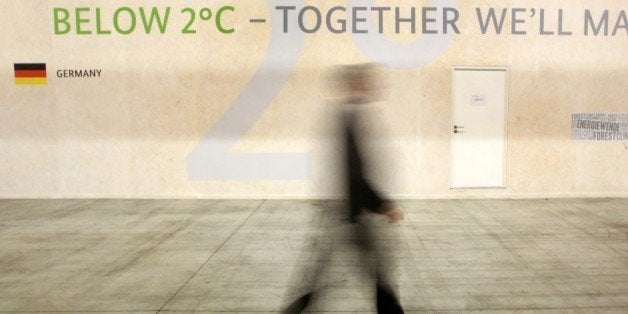PARIS, FRANCE - DECEMBER 01: A general view of the German pavillon at COP21 on December 1, 2015 in Paris, France. The COP21