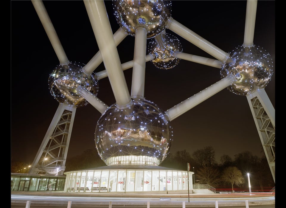 Brussels 1958 World's Fair, "A World View: A New Humanism," Atomium at Night, 2008