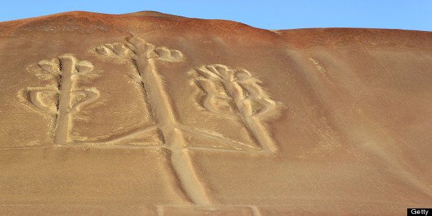 Paracas Candelabra is a geoglyph on the northern face of the Paracas Peninsula in Peru.
