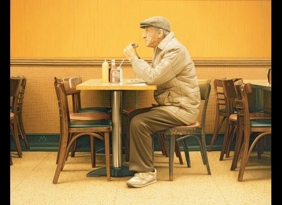 Max's Father in Katz's Delicatessan