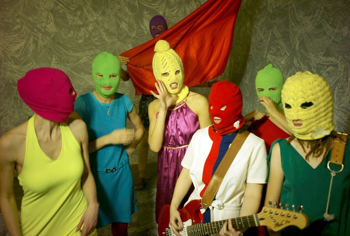 Description Pussy Riot | Source Transferred from http://ru. wikipedia. org ru. wikipedia; transferred to Commons by User:M5