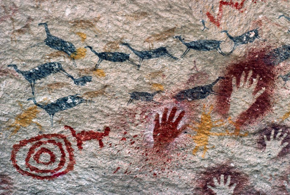 Cave art in Argentina