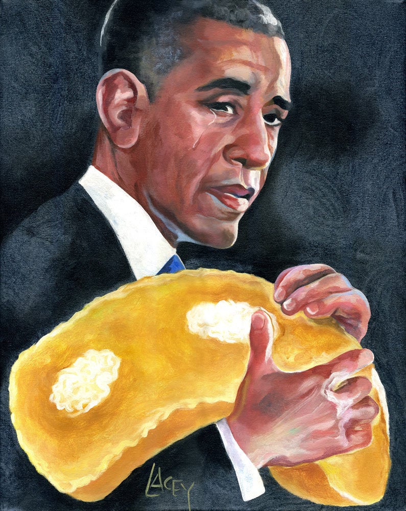 Obama with Dead Twinkie