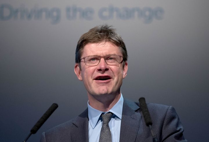 Greg Clark at the Tory Party Conference in Birmingham 