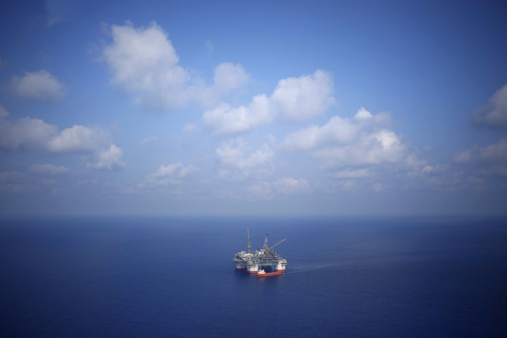 A Chevron Corp. oil-drilling platform in the Gulf of Mexico.