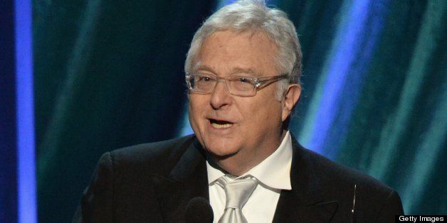 LOS ANGELES, CA - APRIL 18: Inductee Randy Newman speaks onstage at the 28th Annual Rock and Roll Hall of Fame Induction Ceremony at Nokia Theatre L.A. Live on April 18, 2013 in Los Angeles, California. (Photo by Jeff Kravitz/FilmMagic)