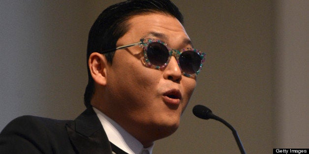 CAMBRIDGE, MA - MAY 9: A conversation with PSY, the Korean pop trailblazer, at Harvard Memorial Church on May 9, 2013. (Photo by Essdras M Suarez/The Boston Globe via Getty Images)