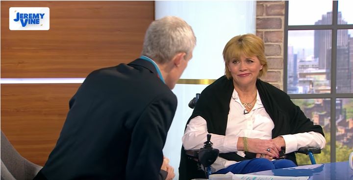 Samantha Grant appeared on Jeremy Vine's Channel 5 show Monday. 
