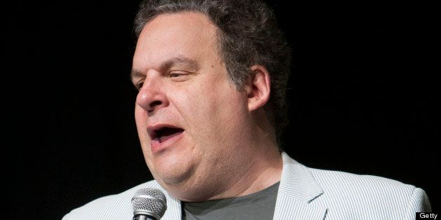 BEVERLY HILLS, CA - APRIL 30: Comedian Jeff Garlin performs on stage at Scleroderma Research Foundation's Cool Comedy - Hot Cuisine at Regent Beverly Wilshire Hotel on April 30, 2013 in Beverly Hills, California. (Photo by Michael Bezjian/Getty Images)