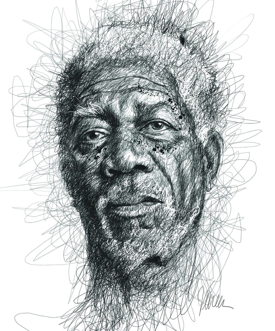 Vince Low Pays Homage To Famous Dyslexics With Realistic Scribble Sketches