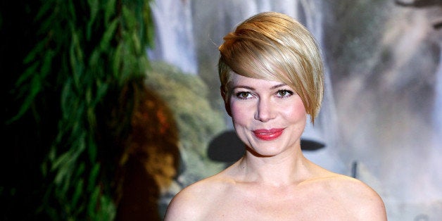 LONDON, ENGLAND - FEBRUARY 28: Actress Michelle Williams attends the UK film premiere of Oz: The Great and Powerful at the