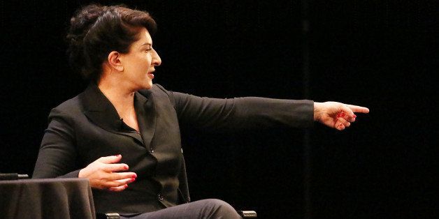 NEW YORK, NY - OCTOBER 05: Performance artist Marina Abramovic speaks at The New Yorker Festival 2013 In Conversation - Marina Abramovic Talks With Judith Thruman at Florence Gould Hall on October 5, 2013 in New York City. (Photo by Astrid Stawiarz/Getty Images for The New Yorker)
