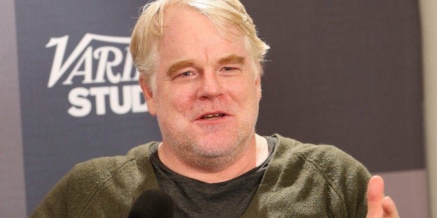 PARK CITY, UT - JANUARY 18: Actor Philip Seymour Hoffman speaks at the The Variety Studio: Sundance Edition Presented By Dawn Levy on January 18, 2014 in Park City, Utah. (Photo by Jonathan Leibson/Getty Images for Variety)