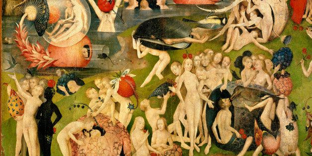 Hieronymus Bosch (1450-1516), The Garden of Earthly Delights, Central panel, Detail, Prado Museum, Madrid, Spain. (Photo by Prisma/UIG/Getty Images) *** Local Caption ***