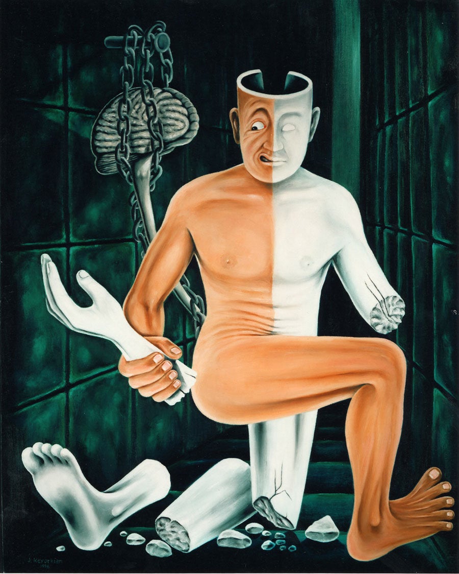 "Paralysis"  28X34 inches - oil on canvas - 1996 - $45,000