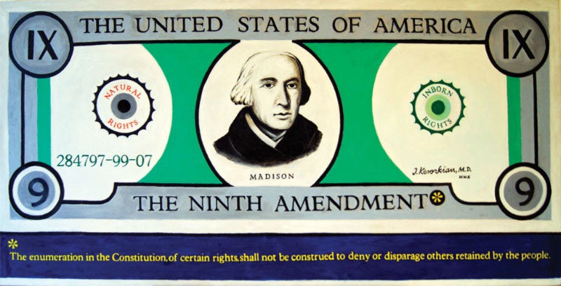"The Ninth Amendment" - 48X24 - 2000 - $35,000 