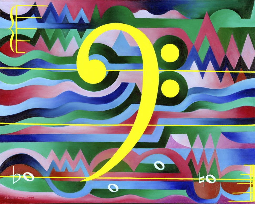 "Art Fugue" - 28X33 - oil on canvas -1999 - $35,000