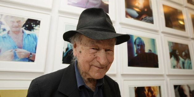 NEW YORK - MARCH 10: Artist Jonas Mekas attends the 'Anthology Film Archives: Looking Forward' exhibition opening at the Maya Stendhal Gallery on March 10, 2009 in New York City. (Photo by Neilson Barnard/Getty Images)