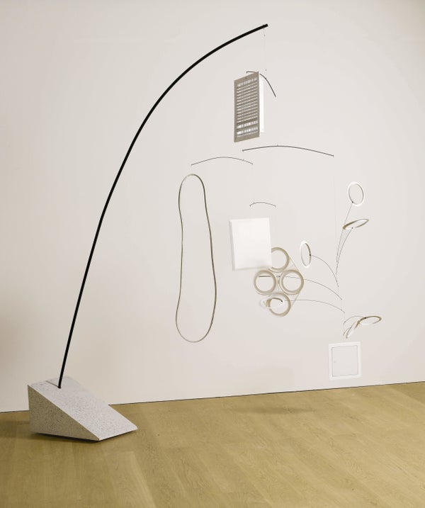 Hanna Sandin
Untitled (Floor Piece)
2014
polished cast concrete, stainless steel, nylon coated steel cable, drill extensions,