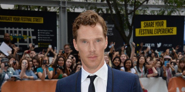 Benedict Cumberbatch attends the premiere of "The Imitation Game" on day 6 of the Toronto International Film Festival at the TIFF Bell Lightbox on Tuesday, Sept. 9, 2014, in Toronto. (Photo by Evan Agostini/Invision/AP)