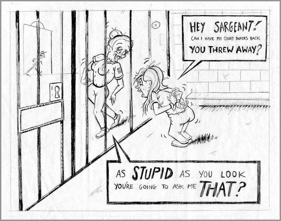 Artist Documents The Inside Of A Womens Jail Through Raw And Disturbing Comic Series Huffpost