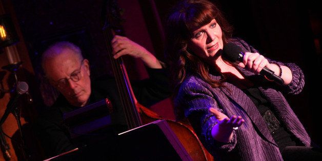 Maureen McGovern performing at 54 Below on Tuesday night, December 18, 2012.She was accompanied by Jeffrey Harris on piano and Jay Leonhart on bass.This image:Maureen McGovern with Jay Leonhart. (Photo by Hiroyuki Ito/Getty Images)