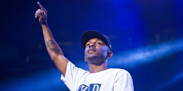 SEATTLE, WA - AUGUST 31: Kendrick Lamar performs on stage during the Bumbershoot Music Festival at Seattle Center on August
