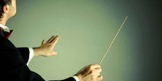 Conductor with baton