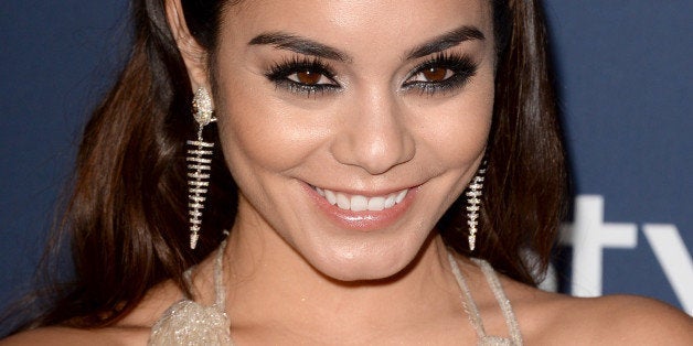 BEVERLY HILLS, CA - JANUARY 12: Actress Vanessa Hudgens attends the 2014 InStyle and Warner Bros. 71st Annual Golden Globe A