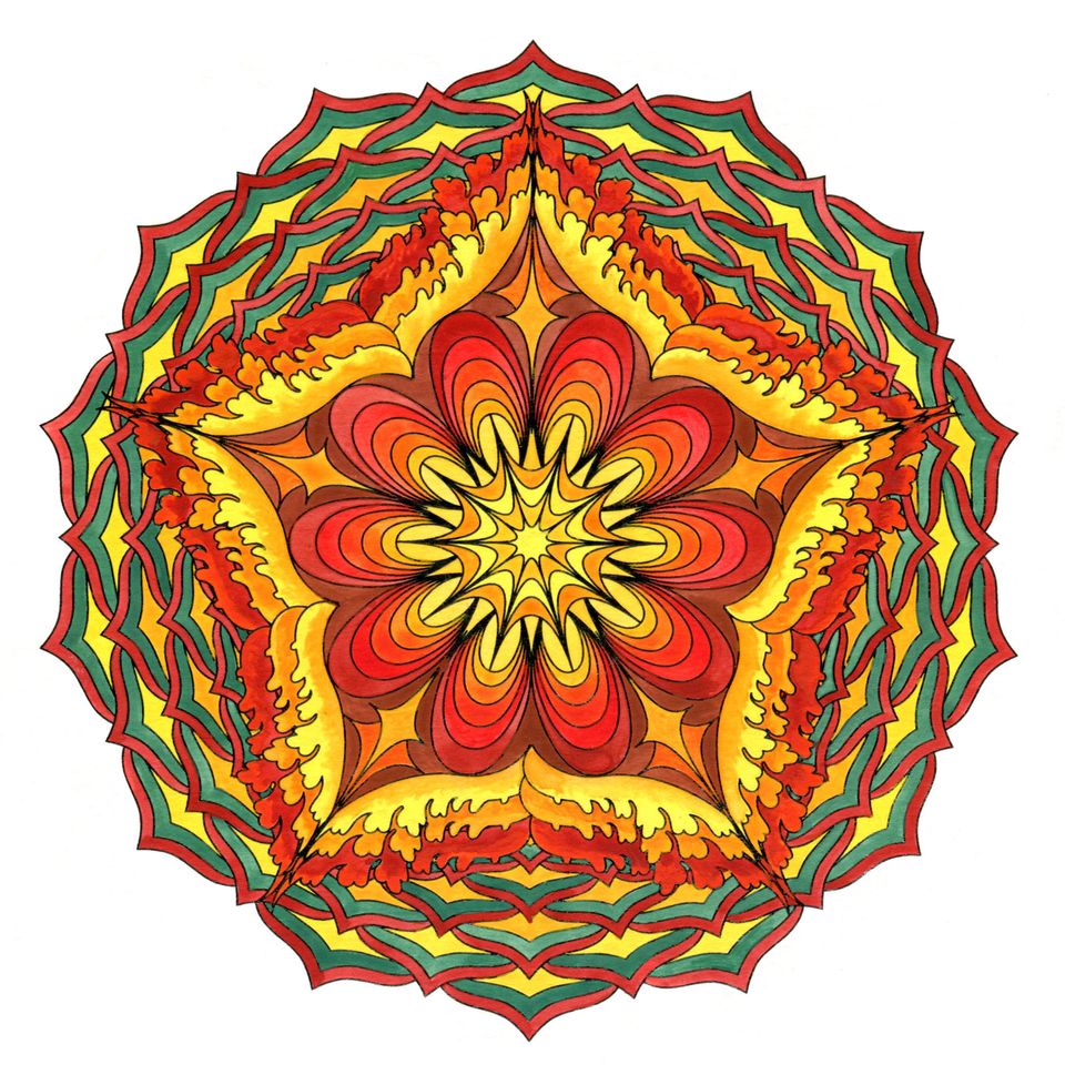 5 Mandala Coloring Book Adult Relaxation Graphic by zohuraakter524 ·  Creative Fabrica