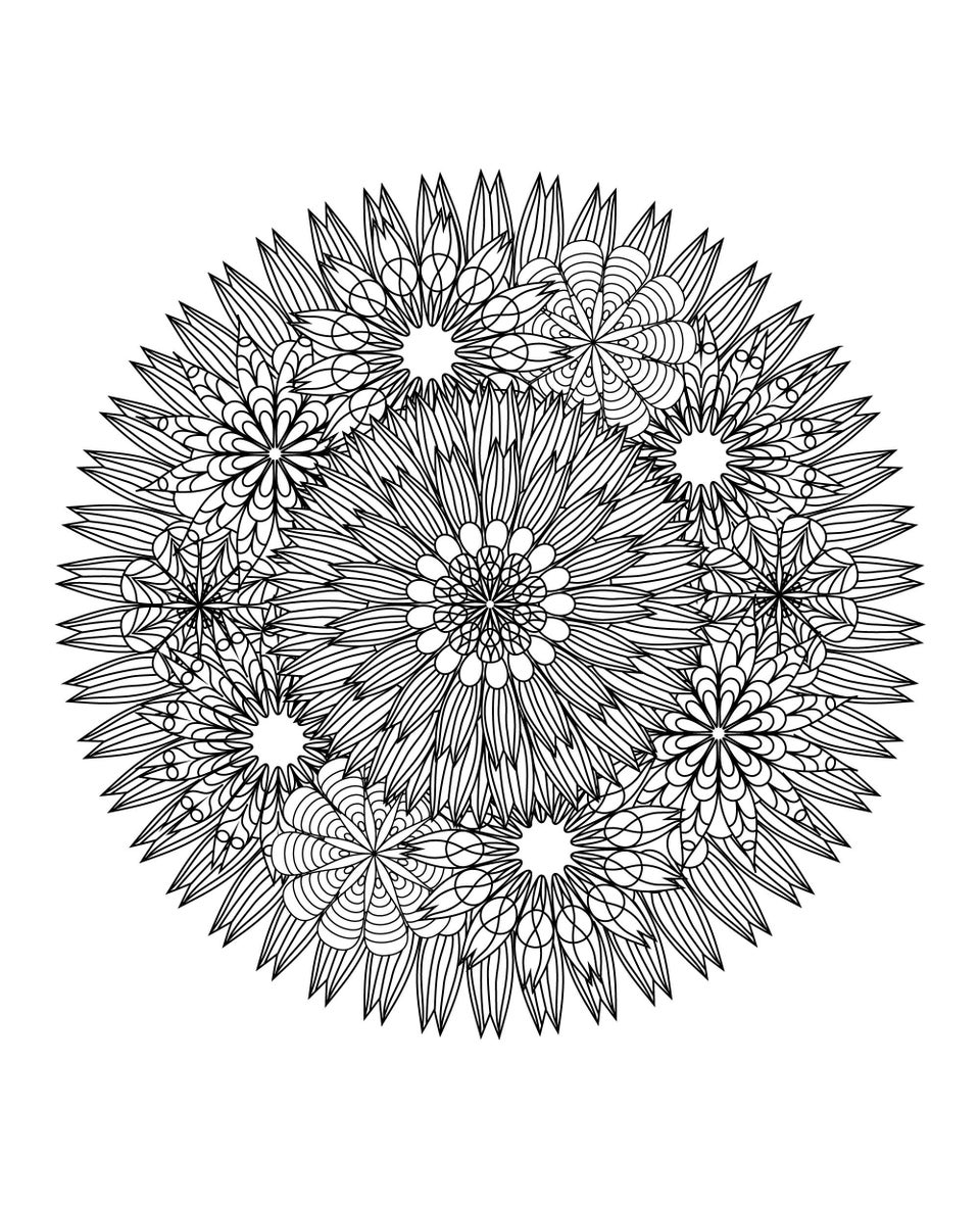 This Mandala Coloring Book For Grown Ups Is The Creative's Way To